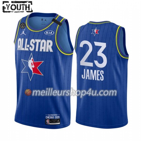 Maillot Basket Enfant Los Angeles Lakers LeBron James 23 2020 All-Star Jordan Brand Bleu Swingman